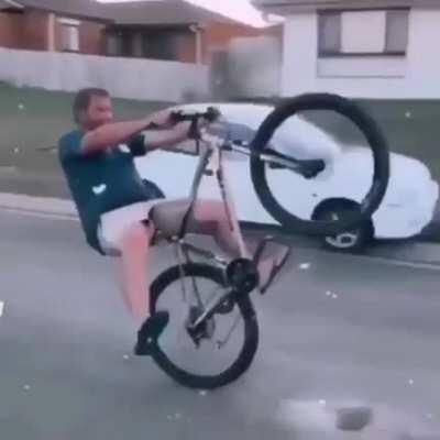 just doing some wheelies