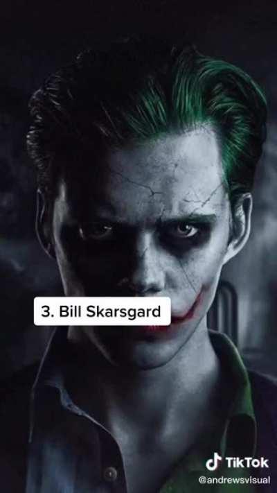 Having a creepy smile = Joker