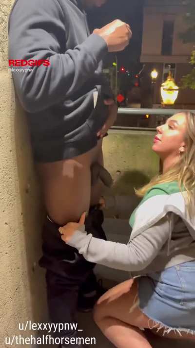 My husband dared me to suck the bartenders cock after the bar closed..