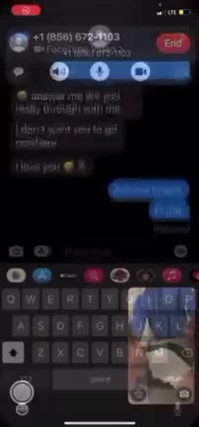 Guy watches his gf cheat on FaceTime