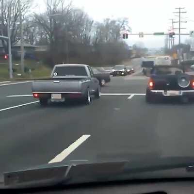 Lowrider trucks have unexpected moment on the road