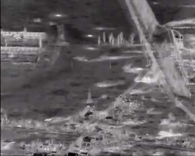 Drone with Thermal Camera Helps the Artillery to Zero in on Russian Soldiers in the Pavlivka Area, Donetsk Oblast