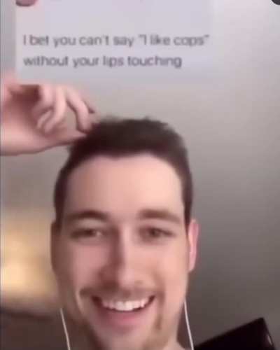 I guess he couldn’t say it.