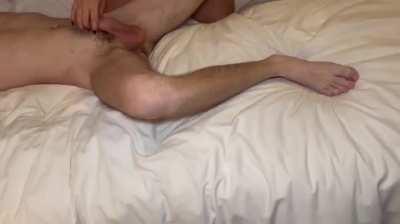 His little virgin dick was too soft to slide inside me so I had to suck him more!