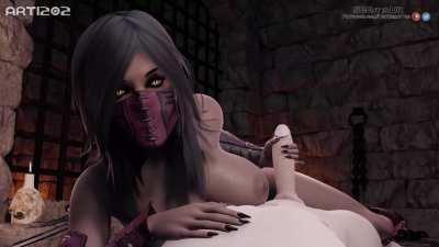 Mileena Handjob