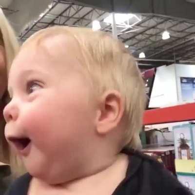 The pure expression of joy and wonder.