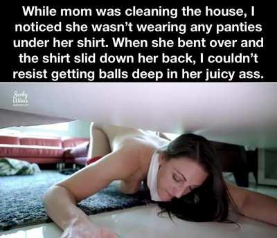 Making another mess for mom to clean.