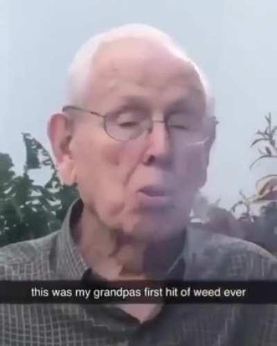 Grandpa is feeling it. Not OC.