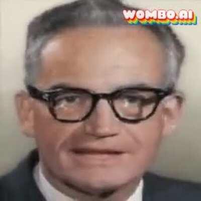 President Goldwater's speech shortly after the total elimination of the NPP, circa 1972 AD, Colorized