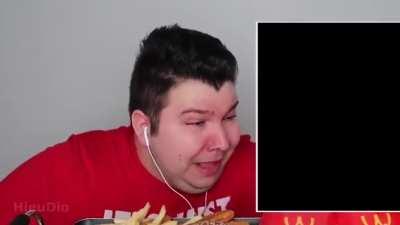 Nikocado Avocado but he sings instead of crying.