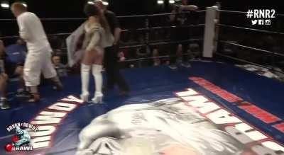 Drunk ring girl...