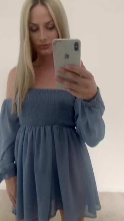 Was supposed to wear this for a wedding but my cock is too big 🥺