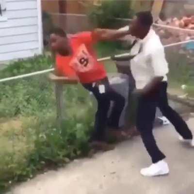 Only Baltimore niggas fight fresh out of church 😭😭