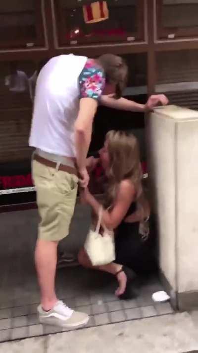 Caught BJ in the middle of the street..