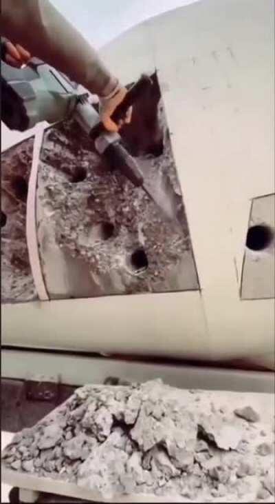 When concrete dries up in your mixer ...keep that mixer moving