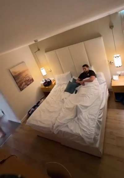 Couple records a timelapse while getting ready