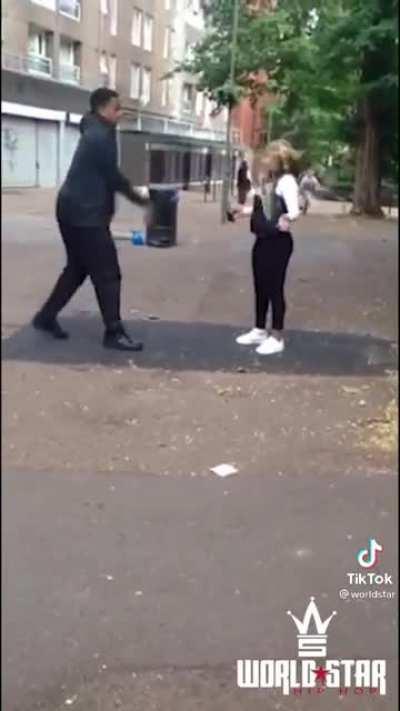 Man serves breakfast on the go