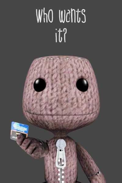 sackboy is giving away free fortnite card