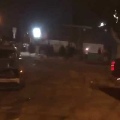 That truck driver had enough.