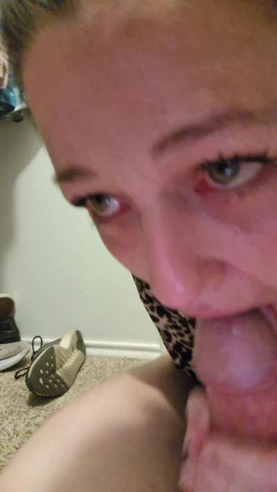 Had to sneak to the closet while company was over...