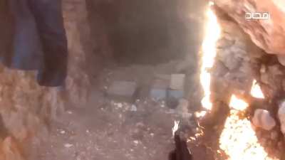 Footage of HTS assault on SAA positions on the Al-Raqim hill north of Aleppo