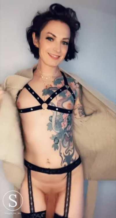 Fluffy cardigans hit differently… but would you ever guess what was underneath?