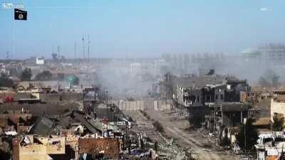 [Combat edit] New ISIS release - VBIEDs collapse 8-story building - ISIS Fighter wearing GoPro gets killed - Ramadi (June, 2015)