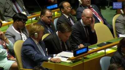 Dutch King shares funny video with Dutch Prime Minister during Trump speech at UN