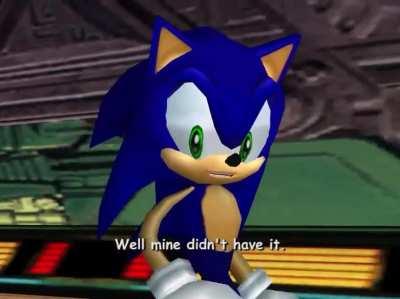 Hm, Don't remember this conversation from Sa2
