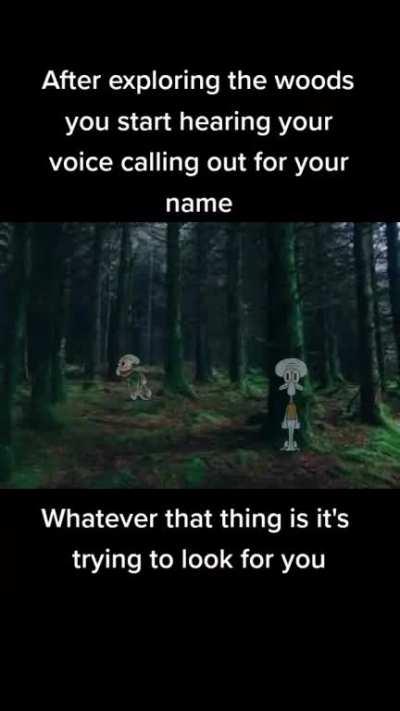 They're in the trees