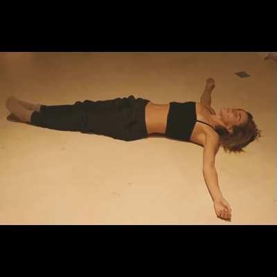 Laying down - BTS of a Prada Shoot