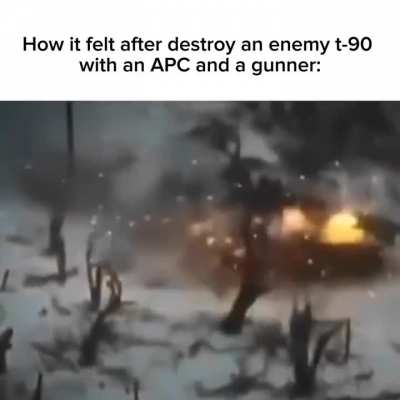 Don't worry the crew in the t-90 actually survived