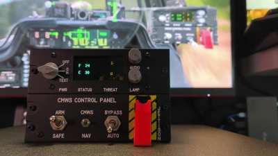 CMWS Control Panel for DCS AH-64D Apache - Have fun building it yourself!