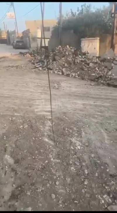 Occupation Forces routinely destroy the infrastructure in Refugee Camps to disrupt life as much as possible. 