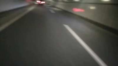 Japanese man yelling sex while chasing a car with Unmei no Yoru