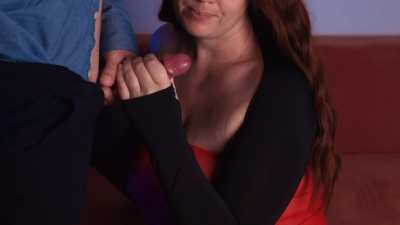 Making his cock dance