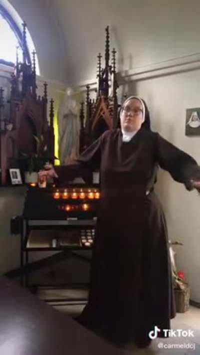 If you scroll long enough, you will end up in NunTok, which is cute as heck