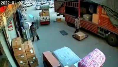 here to drop off a package