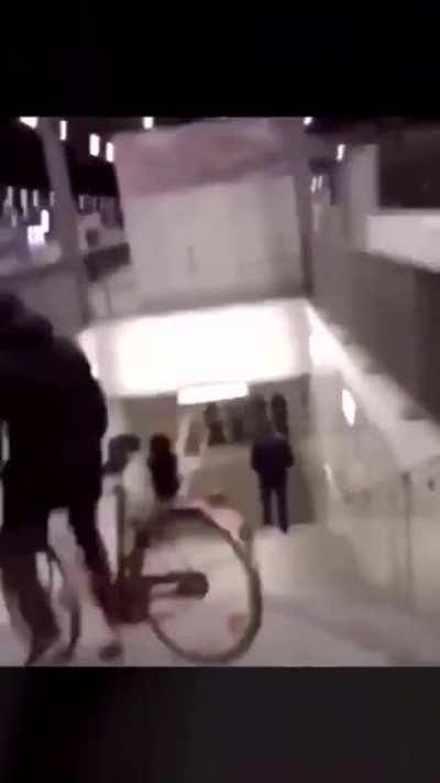 Bikes and stairs don't mix