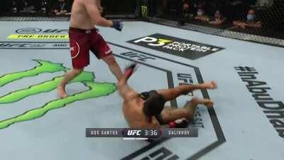 Muslim Salikhov's kick catch throw against Elizeu Zaleski Dos Santos