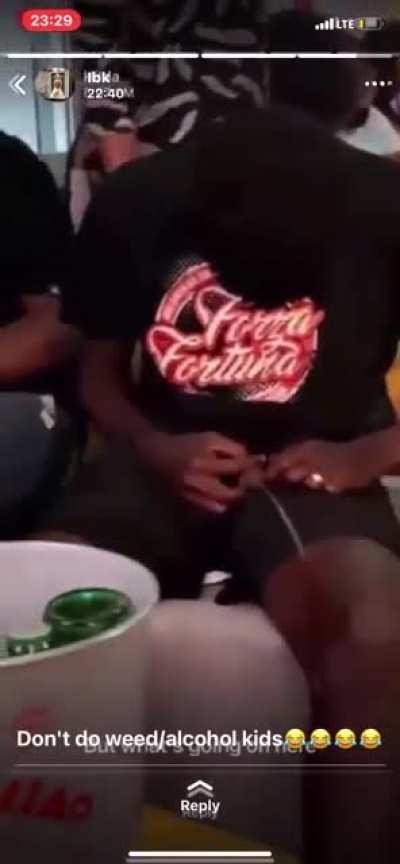 Definitely not weed or alcohol.