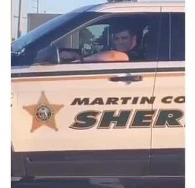 A cop passing the vibe check