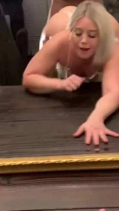 PAWG takes black dick backshots from her hubby