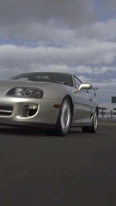 [Gran Turismo 7] Tire deformation physics during cornering.