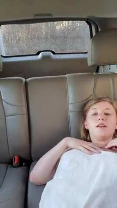 Caught Masturbating in a Car (sound on)