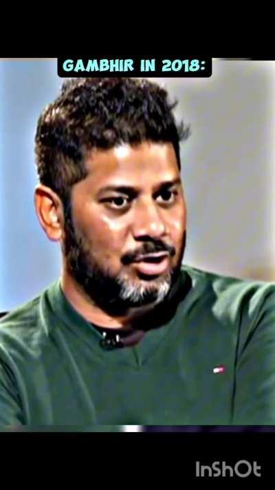 Gambhir is a true politician......