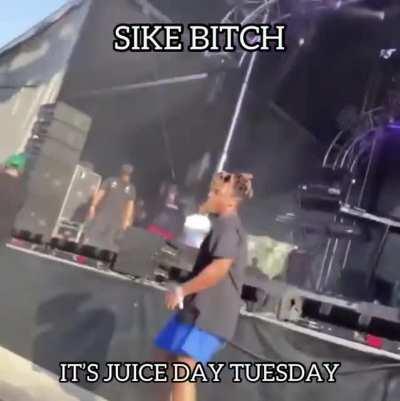 Since the other guy fumbled the bag. Juice day Tuesday