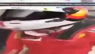 Seb walking to the paddock after locking out the back row