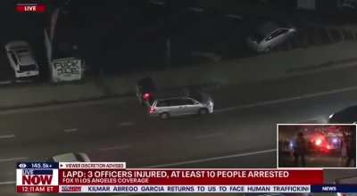 immigration protesters in Los Angeles.