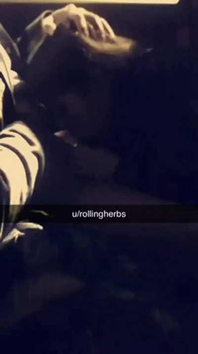 My boy busts in my GFs mouth (slow mo)